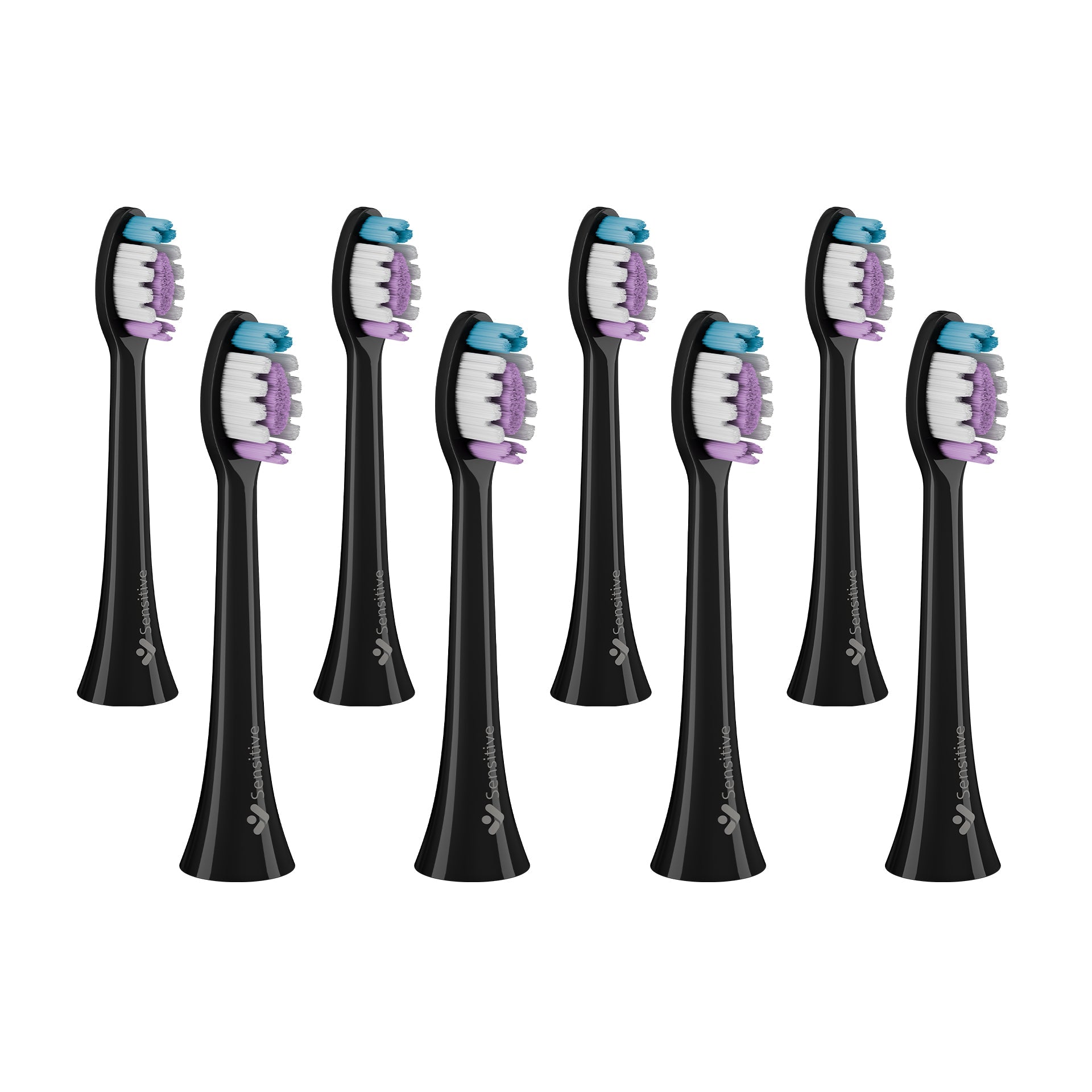 TrueLife SonicBrush Clean-series heads Sensitive black 8 pack