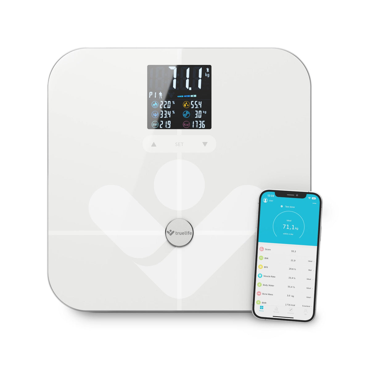 True Life Screen Truelife FitScale W7 BT White